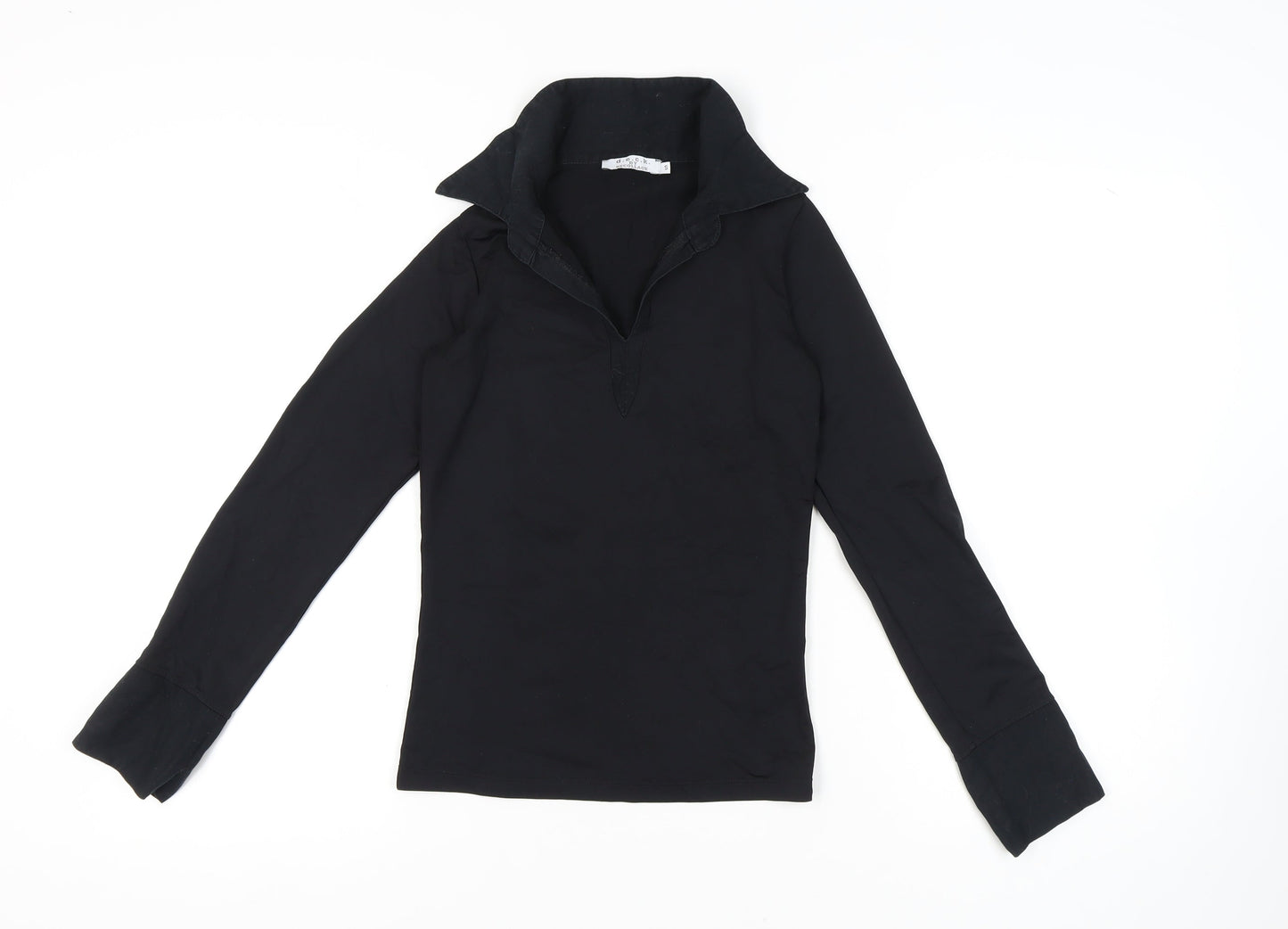 d.e.c.k. by Decollage Women's Black Long Sleeve Top S