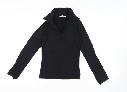 d.e.c.k. by Decollage Women's Black Long Sleeve Top S