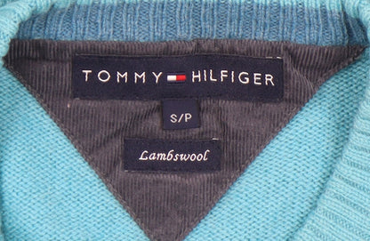 Tommy Hilfiger Men's Blue Wool Pullover Jumper S