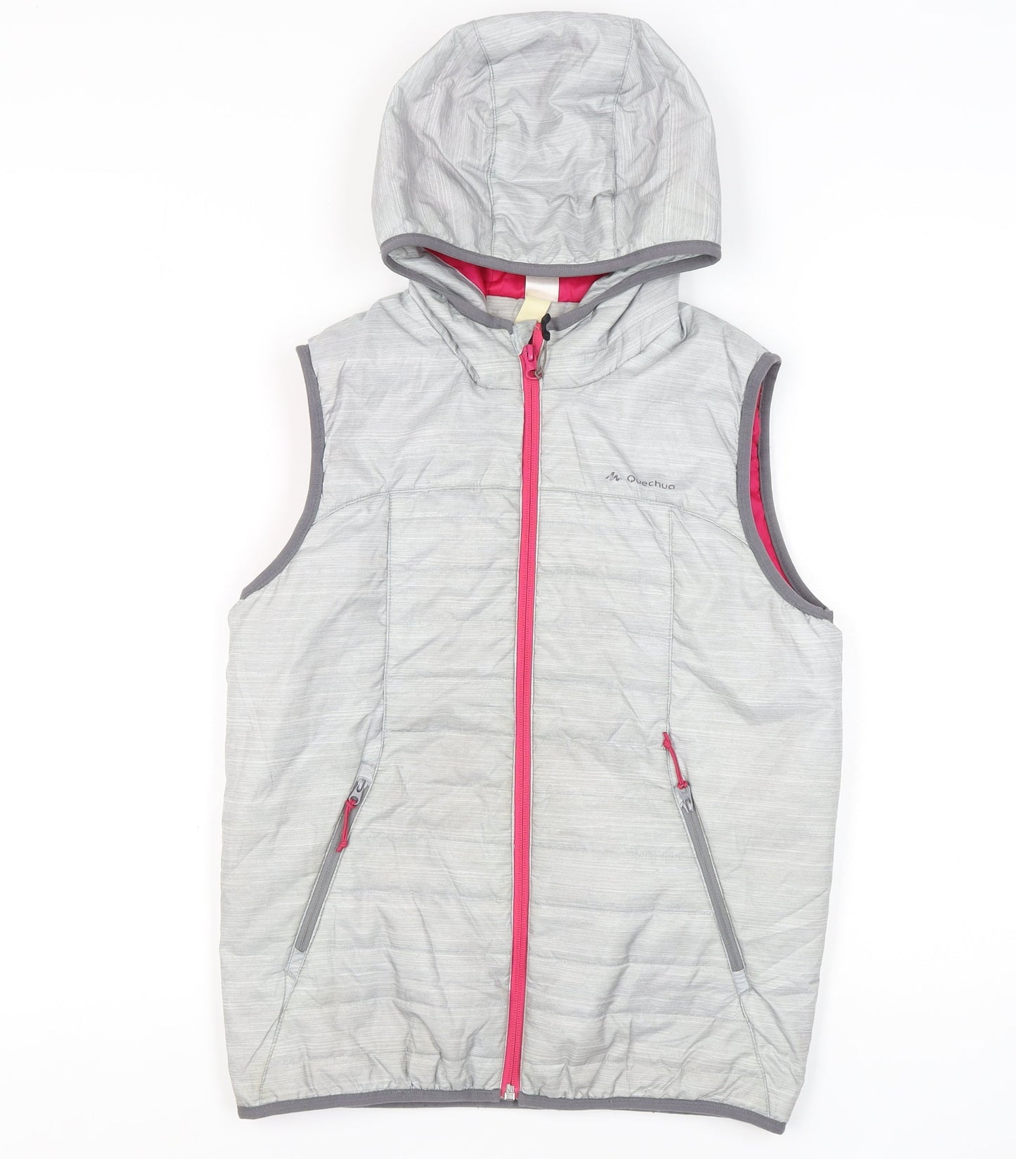 Teens UK Size 12 DECATHLON Grey Puffer Jacket