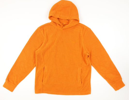 Threadbare Men's Orange Pullover Hoodie, Size L