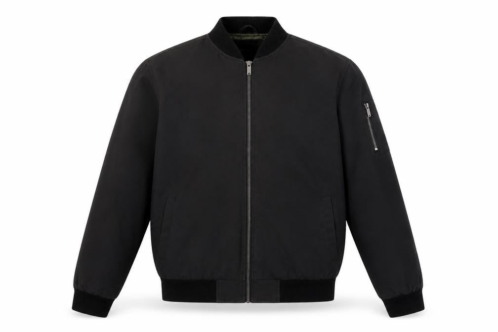 Mens UK Size M Burton Menswear London Black Bomber Jacket