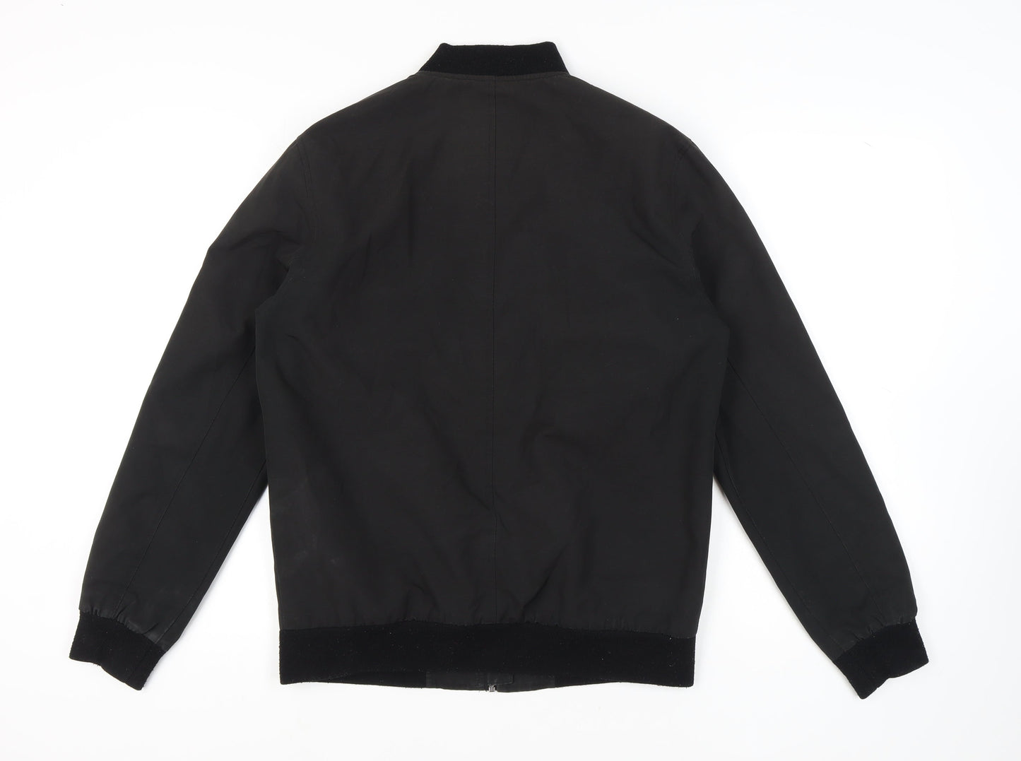 Mens UK Size M Burton Menswear London Black Bomber Jacket