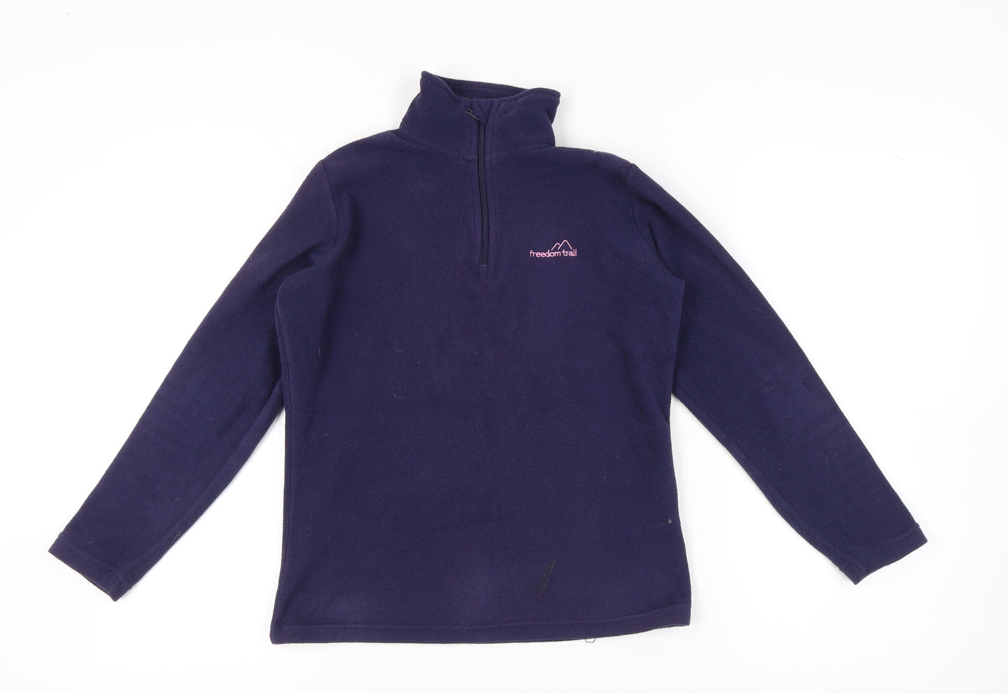 Freedom Trail Women's Blue Henley Fleece Hoodie