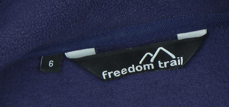 Freedom Trail Women's Blue Henley Fleece Hoodie