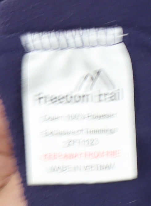 Freedom Trail Women's Blue Henley Fleece Hoodie