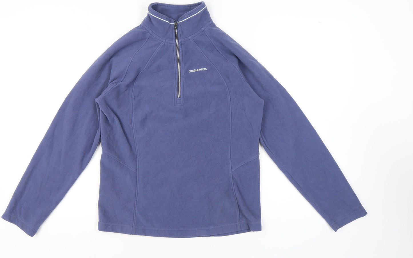 Craghoppers Women's Blue 1/4 Zip Fleece Sweatshirt Size 10