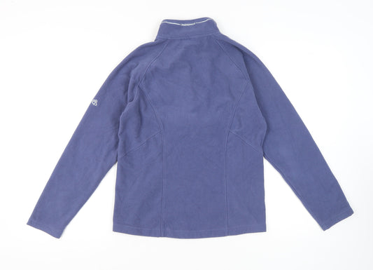 Craghoppers Women's Blue 1/4 Zip Fleece Sweatshirt Size 10