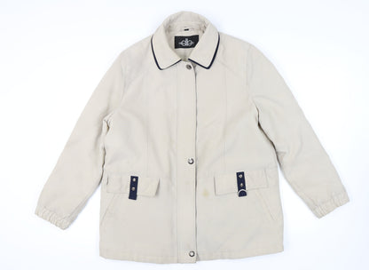 Womens UK Size 16 David Barry Beige Basic Jacket