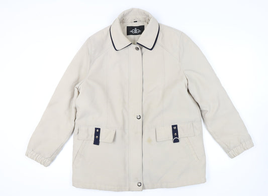 Womens UK Size 16 David Barry Beige Basic Jacket