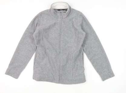 Womens UK Size S ISLE Grey Basic Jacket