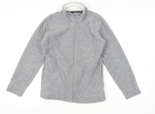 Womens UK Size S ISLE Grey Basic Jacket