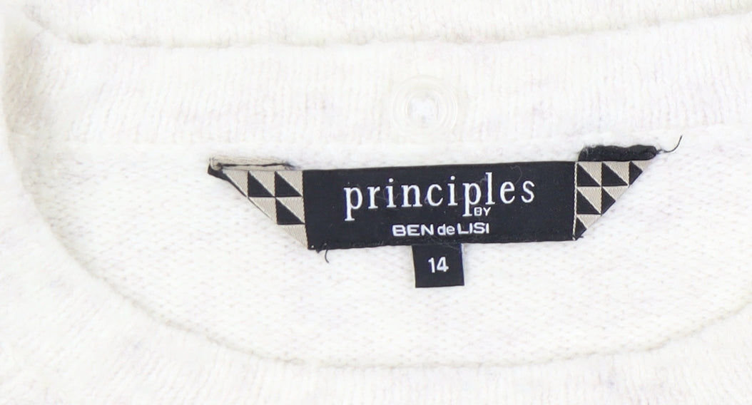 Womens UK Size 14 Principles by Ben de Lisi Ivory Pullover Jumper