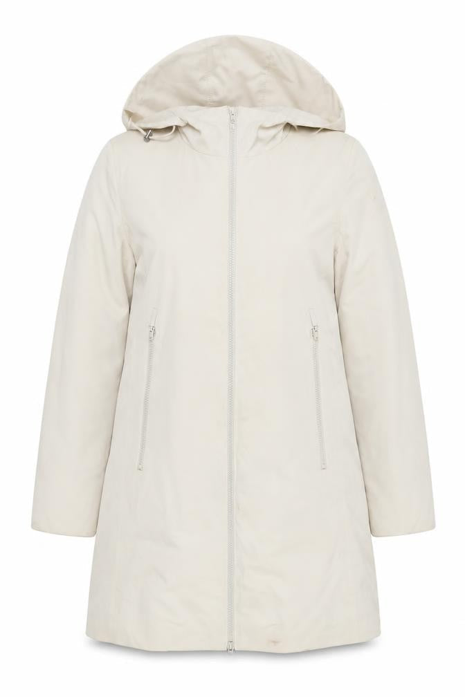 Womens UK Size M Four Seasons London Beige Parka Coat