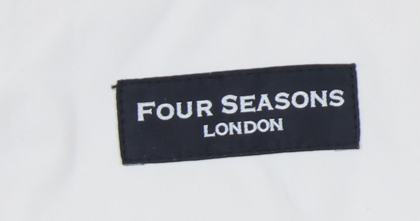 Womens UK Size M Four Seasons London Beige Parka Coat