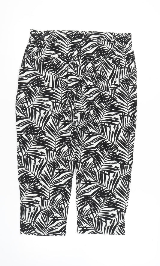 Womens UK Size 14 Anna Rose Regular Fit Casual Multicoloured Trousers