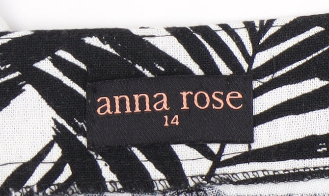 Womens UK Size 14 Anna Rose Regular Fit Casual Multicoloured Trousers