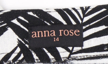 Womens UK Size 14 Anna Rose Regular Fit Casual Multicoloured Trousers