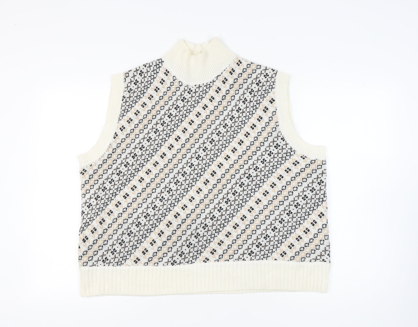Womens UK Size XL Marks and Spencer Multicoloured Vest Jumper