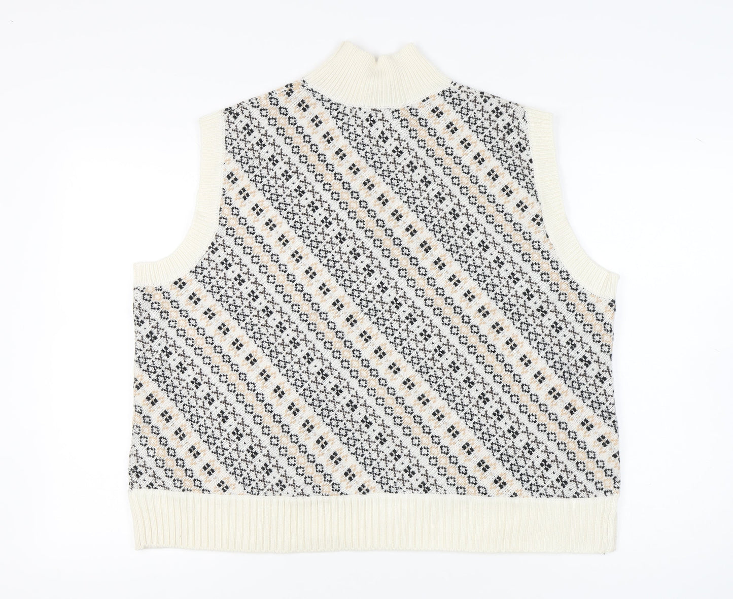 Womens UK Size XL Marks and Spencer Multicoloured Vest Jumper