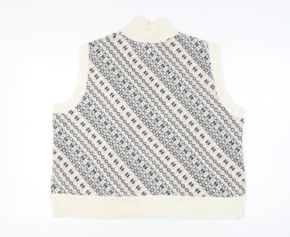 Womens UK Size XL Marks and Spencer Multicoloured Vest Jumper