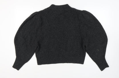 Womens UK Size M Topshop Black Pullover Jumper