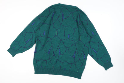 Womens UK Size 14 Marks and Spencer Green Pullover Jumper