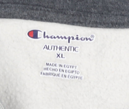 Champion Boys Grey Hoodie XL Full Zip with Logo