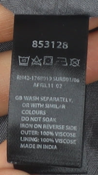 Monsoon Women's Grey Polka Dot A-Line Dress - Size 12