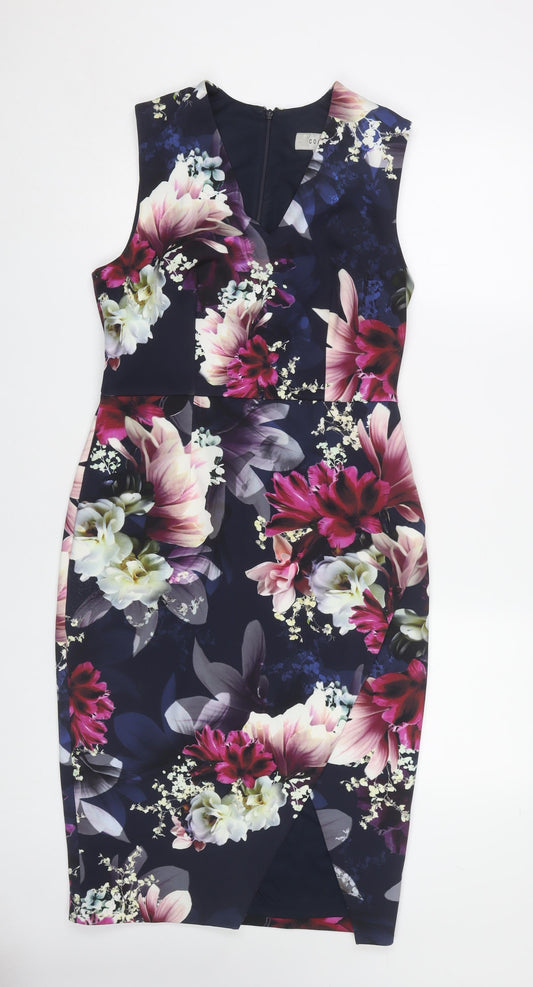 Coast Women's Floral Sheath Dress, Multicoloured, Size 12