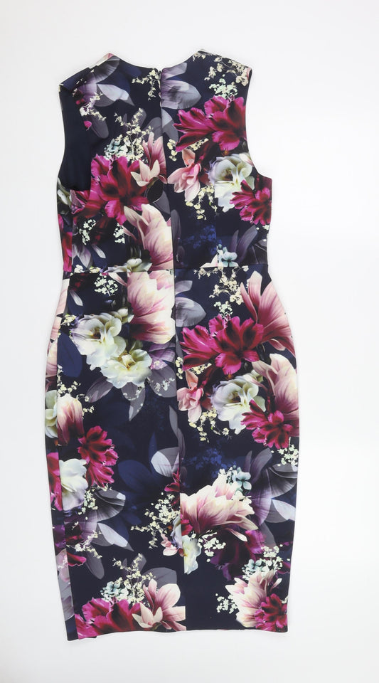 Coast Women's Floral Sheath Dress, Multicoloured, Size 12