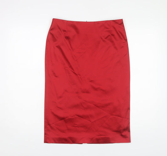Coast Red Midi Pencil Skirt for Women Size 12