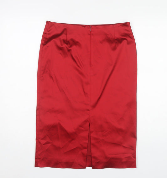 Coast Red Midi Pencil Skirt for Women Size 12