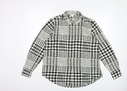 Womens UK Size 12 H&M Black  Button-Up