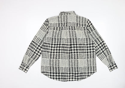 Womens UK Size 12 H&M Black  Button-Up