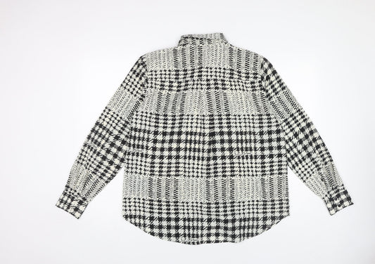 Womens UK Size 12 H&M Black  Button-Up