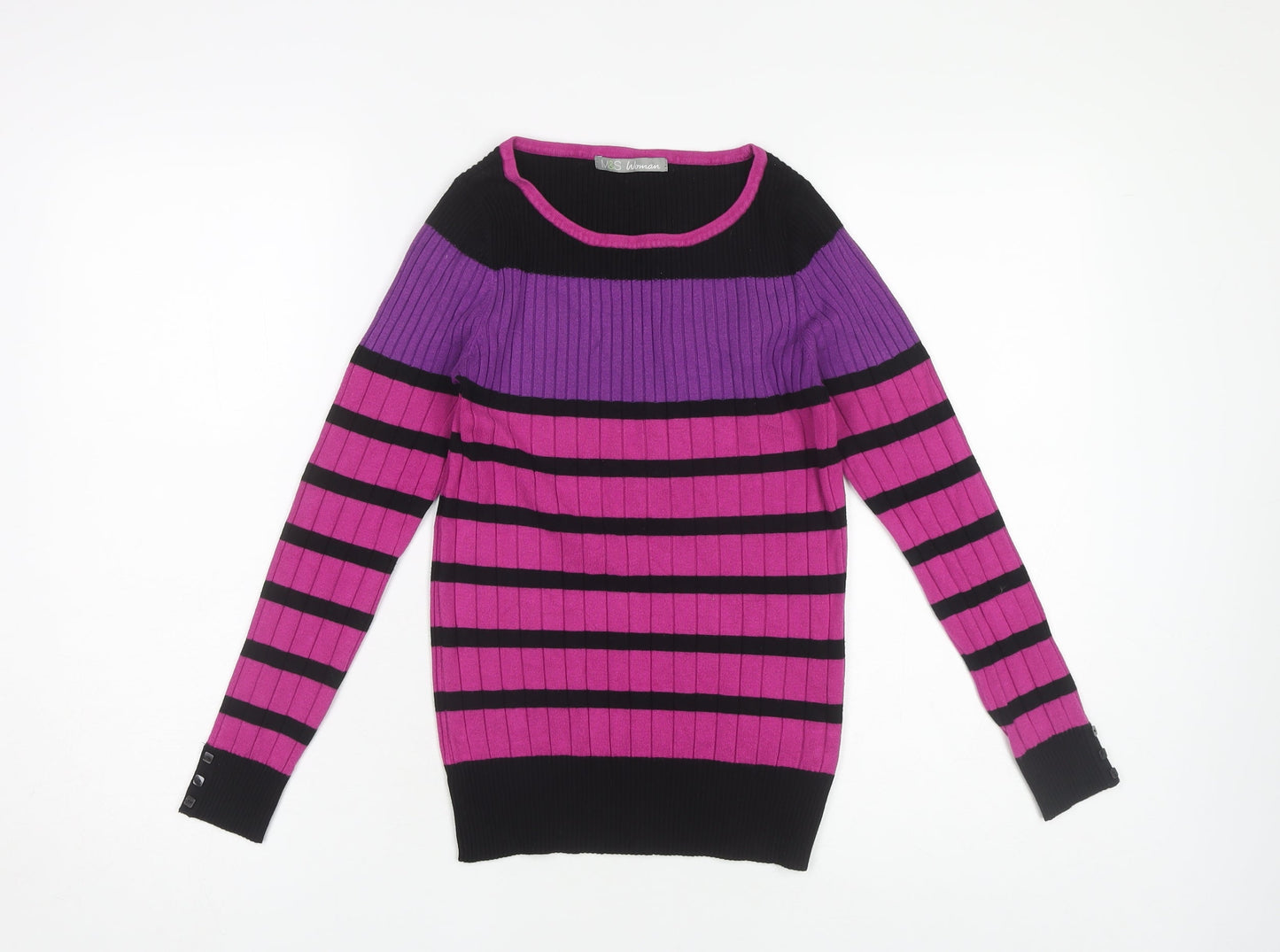 Womens UK Size 10 Marks and Spencer Multicoloured Pullover Jumper