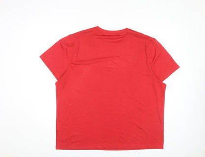 Athletic Works Men's Red XL T-Shirt Basic Activewear