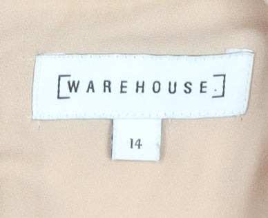 Warehouse Women Pink Lace Dress Size 14