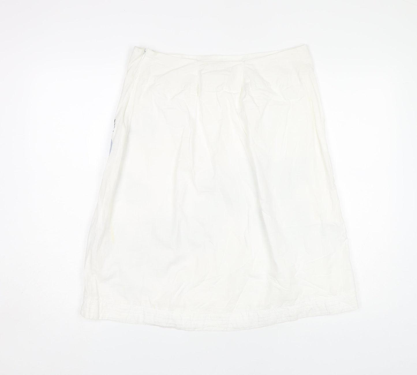 Monsoon Women’s White Beaded Skirt, Size 14