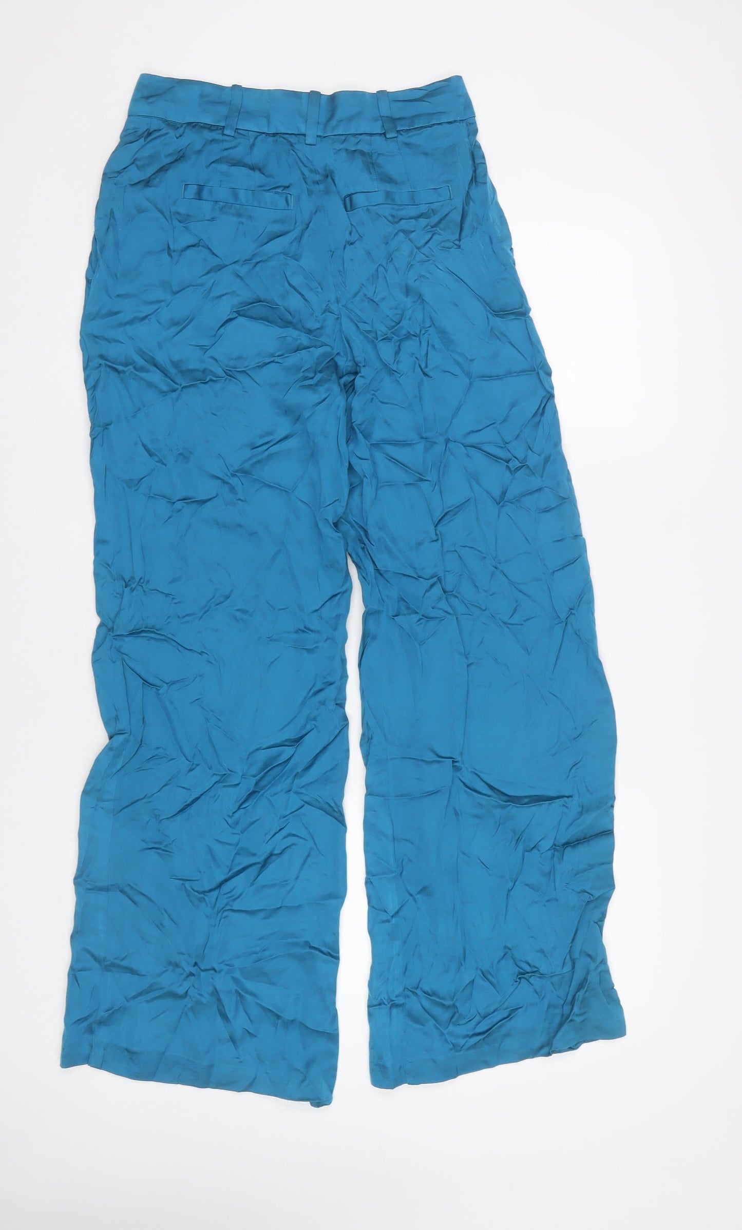 Reiss Women's Blue Trousers - Size 8R Straight Leg