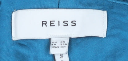 Reiss Women's Blue Trousers - Size 8R Straight Leg