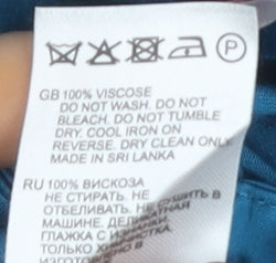 Reiss Women's Blue Trousers - Size 8R Straight Leg