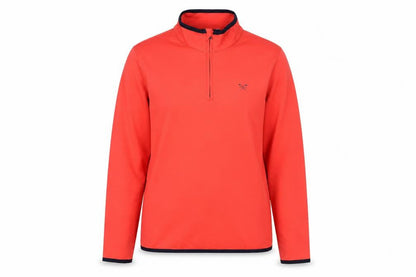 Front view of Crew Clothing Red 1/4 Zip Jacket, size 12