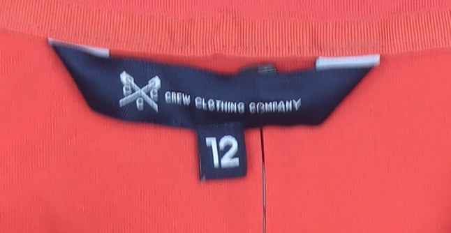 Crew Clothing Women's Red 1/4 Zip Jacket Size 12