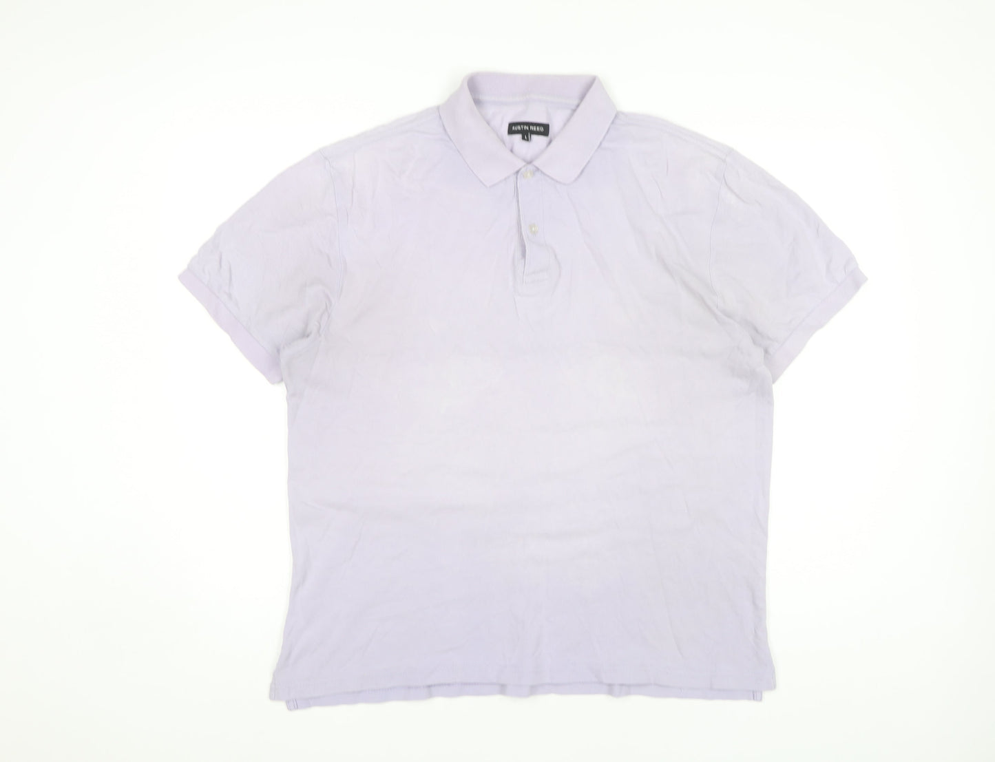 Austin Reed Men's Purple Polo Shirt L