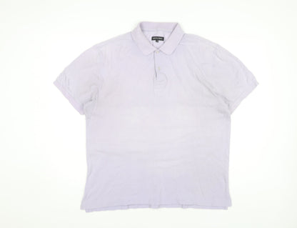 Austin Reed Men's Purple Polo Shirt L