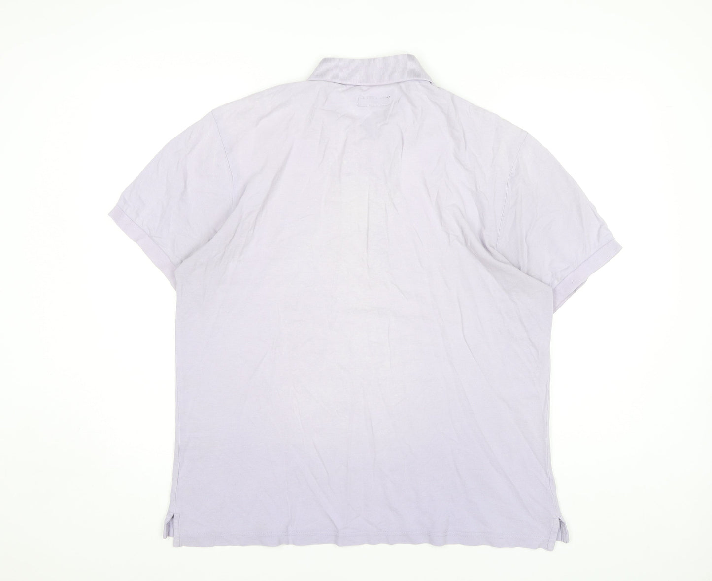 Austin Reed Men's Purple Polo Shirt L