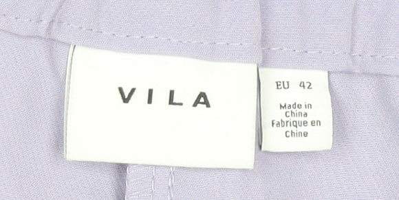 Womens UK Size 14 VILA   Purple Trousers