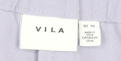 Womens UK Size 14 VILA   Purple Trousers